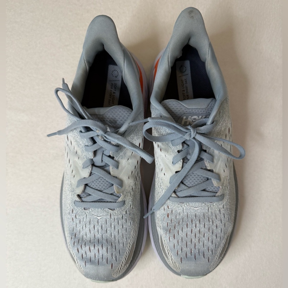 Hoka Clifton 8 Running Shoes Sz 9 Fog/Plein Air - Picture 7 of 7